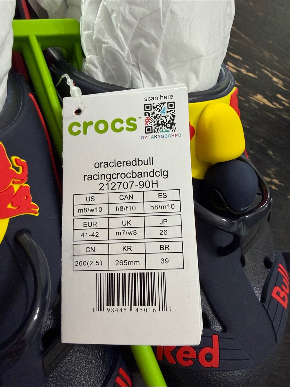 Oracle Red Bull Racing Crocs. NWT - Picture 2 of 6